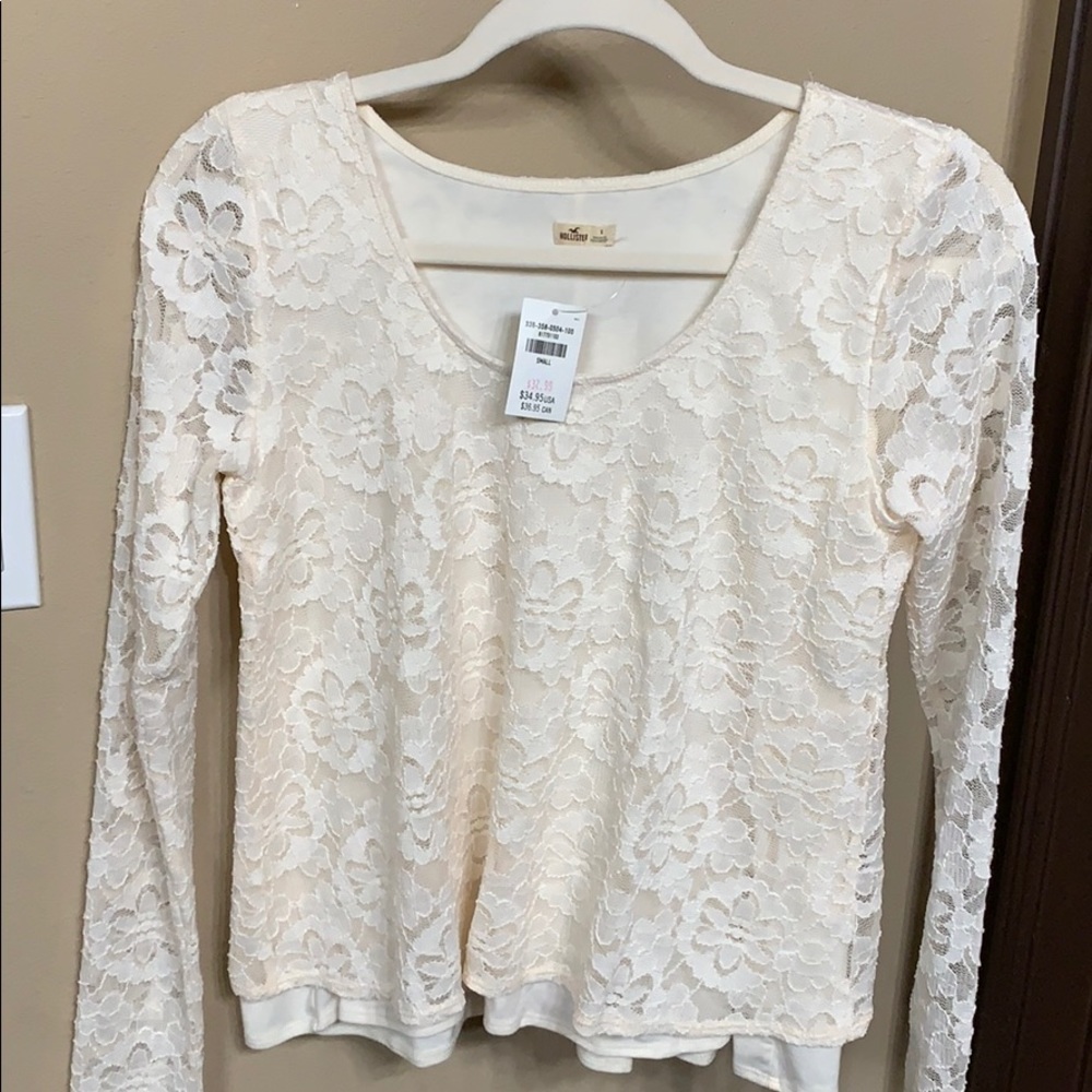 White lace top